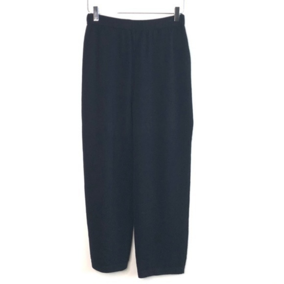 ST. JOHN Santana black knit pant #Q10 - Picture 5 of 6